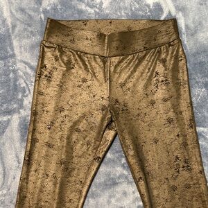 Guess Gray/Gold Metalic Leggings for Women